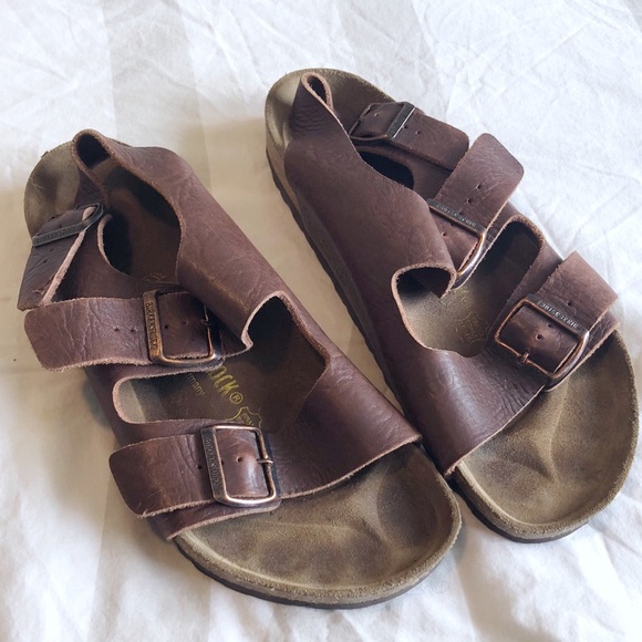 birkenstock milano oiled leather habana